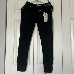 zara black skinny jeans